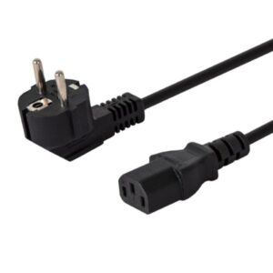 Savio Schuko male - IEC C13 female Cable 1.8m Μαύρο (CL-98)