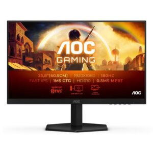 AOC 24G42E IPS HDR Gaming Monitor 23.8" FHD 1920x1080 180Hz με Χρόνο Απόκρισης 1ms GTG – έως 60 δόσεις