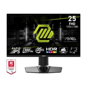 MSI MAG 255PXF IPS Gaming Monitor 24.5" FHD 1920x1080 300Hz με Χρόνο Απόκρισης 0.5ms GTG – έως 60 δόσεις
