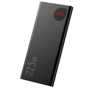 Baseus Adaman Overseas Edition 2021 Power Bank 10000mAh 22.5W με 2 Θύρες USB-A και Θύρα USB-C Power Delivery / Quick Charge 3.0 Μαύρο