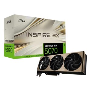 MSI GeForce RTX 5070 12GB GDDR7 Inspire 3X OC Κάρτα Γραφικών – έως 60 δόσεις