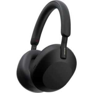 Sony WH-1000XM5 με Μαλακή Θήκη Ασύρματα / Ενσύρματα Over Ear Ακουστικά με 30 ώρες Λειτουργίας Μαύρα