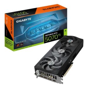 GIGABYTE GeForce RTX 5070 Ti EAGLE OC SFF 16G Graphics Card - 16GB GDDR7, 256bit, PCI-E 5.0, 2542 MHz Core Clock, 3 x DP 2.1a, 1 x HDMI 2.1b, NVIDIA DLSS 4, GV-N507TEAGLE OC-16GD